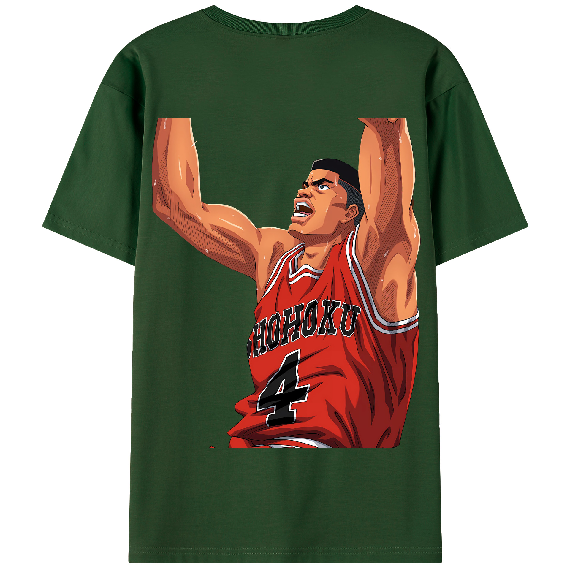 SLAM DUNK／スラムダンク 綿100％半袖Tシャツ（背面プリント）